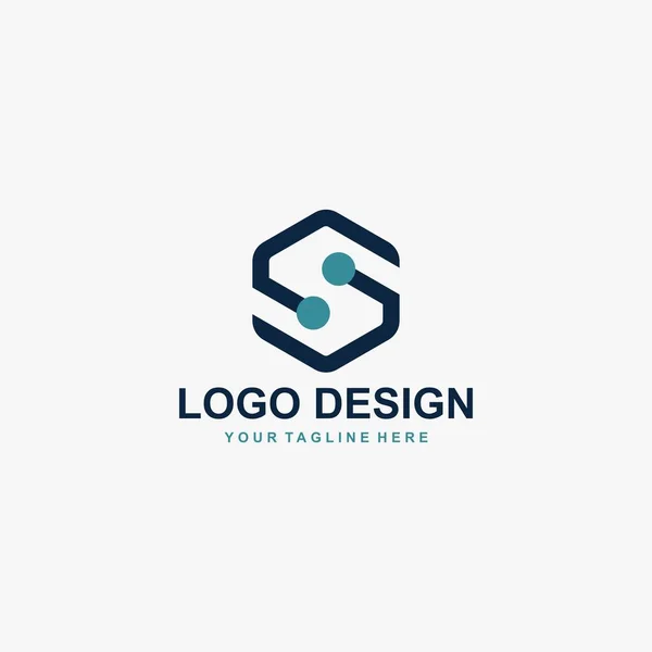 List Logo Wektor Projektu Ikona Technologii Ilustracja — Wektor stockowy