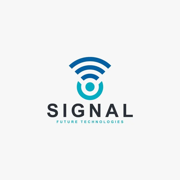Kablosuz sinyal logo tasarım vektörü. S harfi ana hat logosu. Sinyal illüstrasyonu. Mavi renk logo tasarımı.