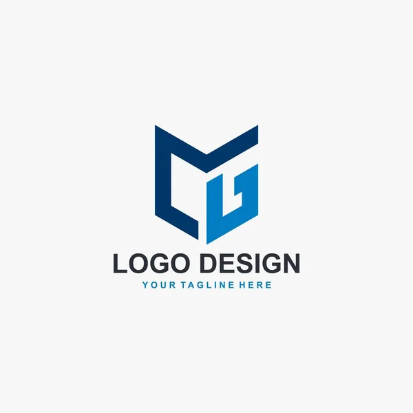 Γράμμα Mlg Λογότυπο Σχεδιασμό Διάνυσμα Monogram Σχεδιασμός Λογότυπου Mlg — Διανυσματικό Αρχείο