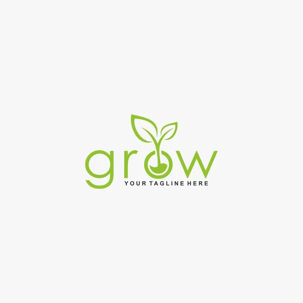 Harf gelişimi logo tasarım vektörü. Yaprak ağacı soyut tasarımı. Doğal organik logo tasarımı.