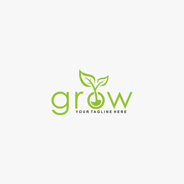 Harf gelişimi logo tasarım vektörü. Yaprak ağacı soyut tasarımı. Doğal organik logo tasarımı.