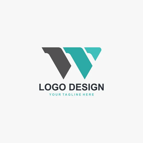 Brev Logotyp Design Vektor Monogram Typsnitt Abstrakt Design — Stock vektor