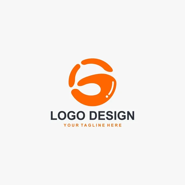 Carta Vetor Design Logotipo —  Vetores de Stock