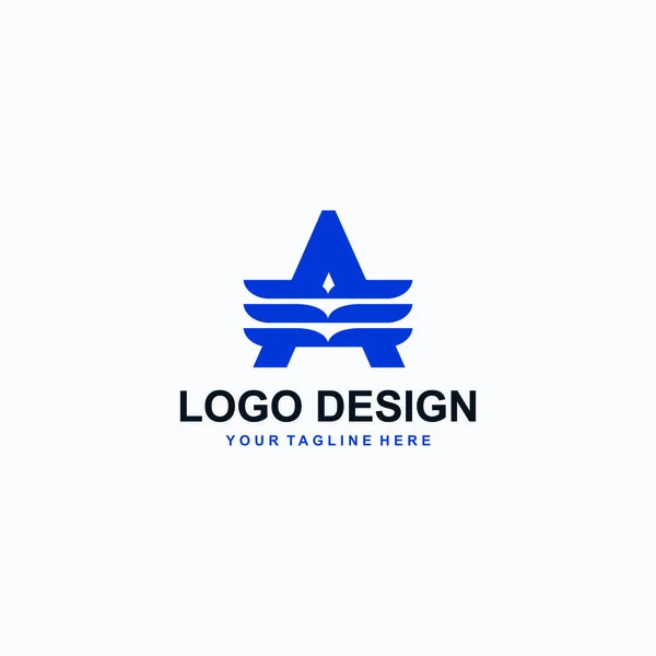 Буква Вектор Дизайна Логотипа Монограммы Логотип Шрифта — стоковый вектор