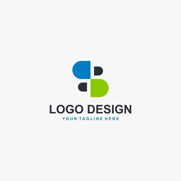 Vector Diseño Logotipo Médico Saludable Letra Vector Diseño Del Logotipo — Vector de stock