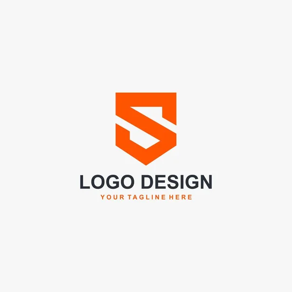 Monogram Písmeno Logo Design Vektor — Stockový vektor