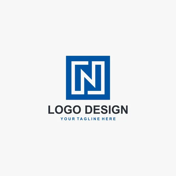 Monograma Letra Logotipo Design Vector — Vetor de Stock