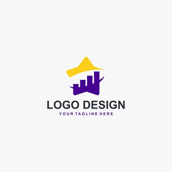 Wektor Projektowania Logo Zarządzania Nieruchomościami Logo Nieruchomości — Wektor stockowy