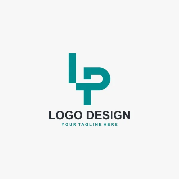 Carta Logotipo Vetor Design — Vetor de Stock