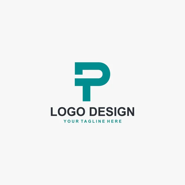 Lettre Logo Design Vecteur — Image vectorielle