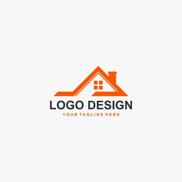 Diseño Del Logotipo Empresa Inmobiliaria Logotipo Ilustración Gestión Propiedad Vector — Archivo Imágenes Vectoriales