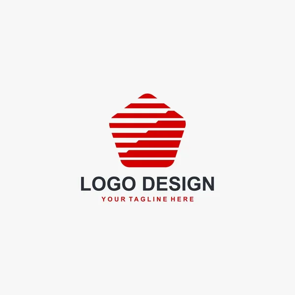 Diseño Del Logotipo Digital Tecnología Vector — Vector de stock