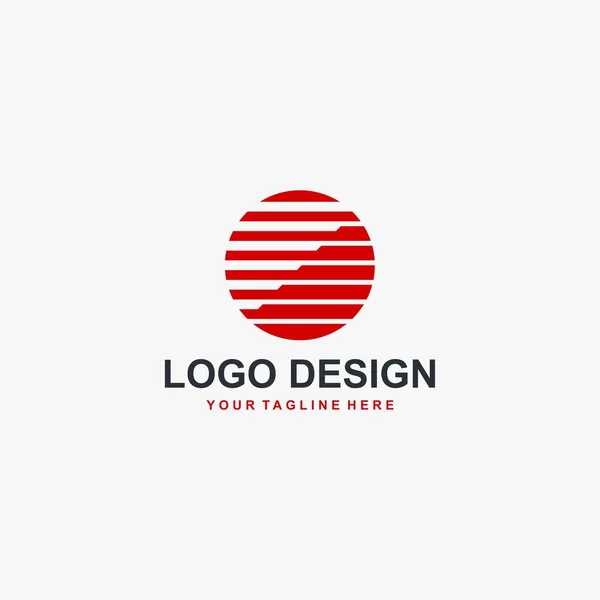 Teknologi Digital Logotyp Design Vektor — Stock vektor