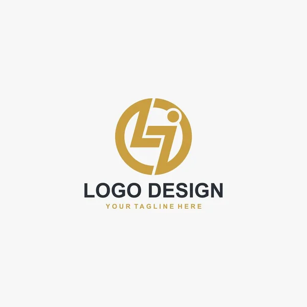 Brev Logo Design Vektor Abstrakt Teckensnittslogotyp — Stock vektor