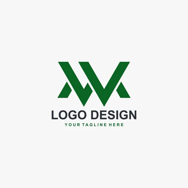 Carta Logotipo Vetor Design Design Abstrato Logotipo — Vetor de Stock