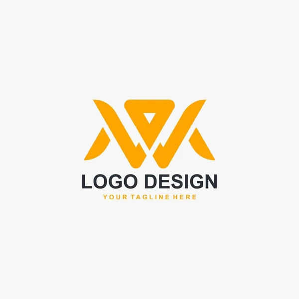 Brev Logo Design Vektor Abstrakt Logotyp — Stock vektor