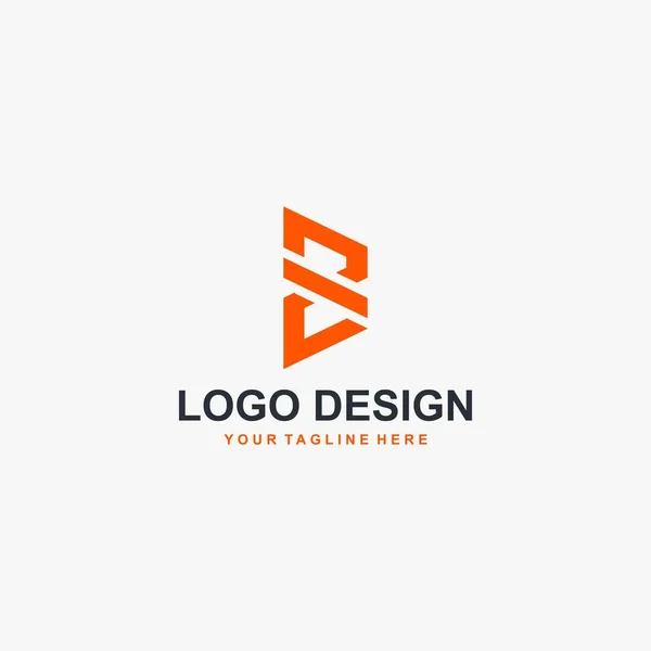 Carta Vetor Design Logotipo Design Abstrato Logotipo — Vetor de Stock