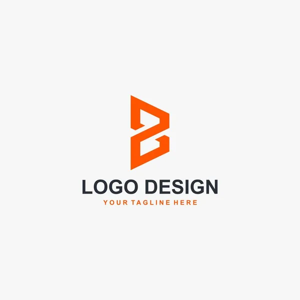 Letra Logo Design Vector Diseño Abstracto Del Logotipo — Vector de stock