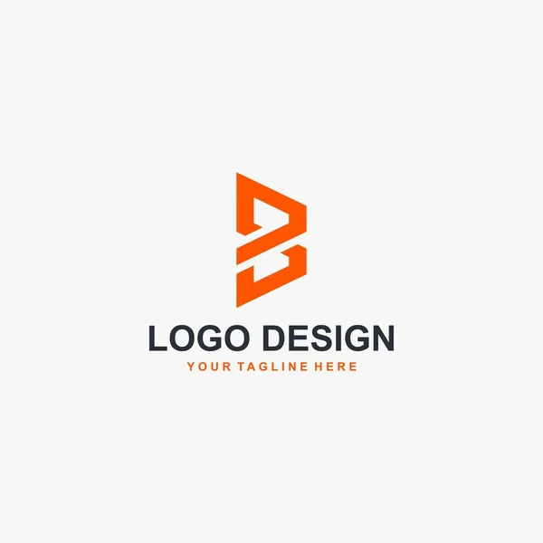 Brev Logotyp Design Vektor Abstrakt Logotyp — Stock vektor