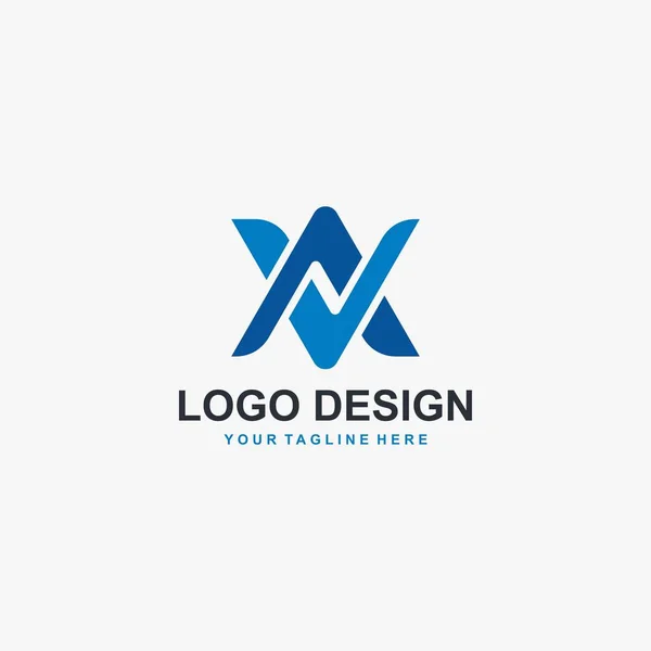 Brev Logo Design Vektor Teknisk Logotyp — Stock vektor