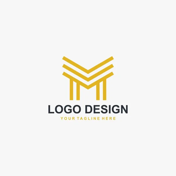 Brev Logo Design Vektor Fastighetslogo För Ditt Företag — Stock vektor
