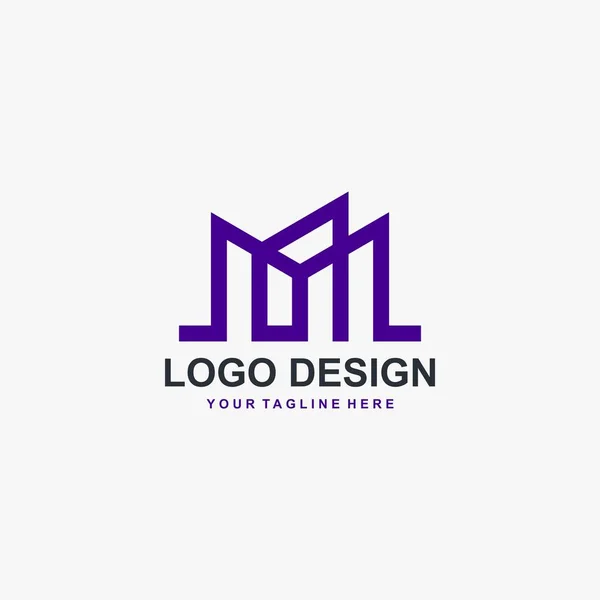 Návrh Vektoru Loga Logo Nemovitosti Pro Vaše Podnikání — Stockový vektor