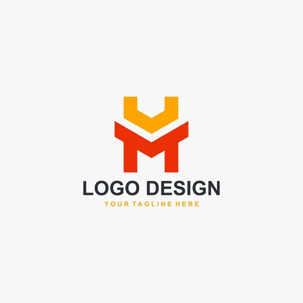 Letra Logo Design Vector Concepto Abstracto Del Diseño Del Logotipo — Vector de stock