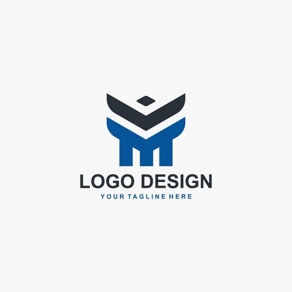 Letter Logo Ontwerp Teken Template Tekst Illustratie Ontwerp Vector Abstract — Stockvector