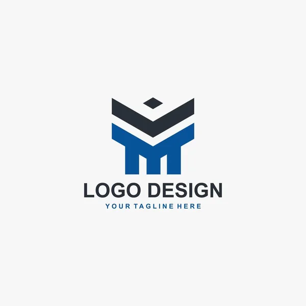 Letra Logo Design Sign Template Text Illustration Design Vector Concepto — Vector de stock