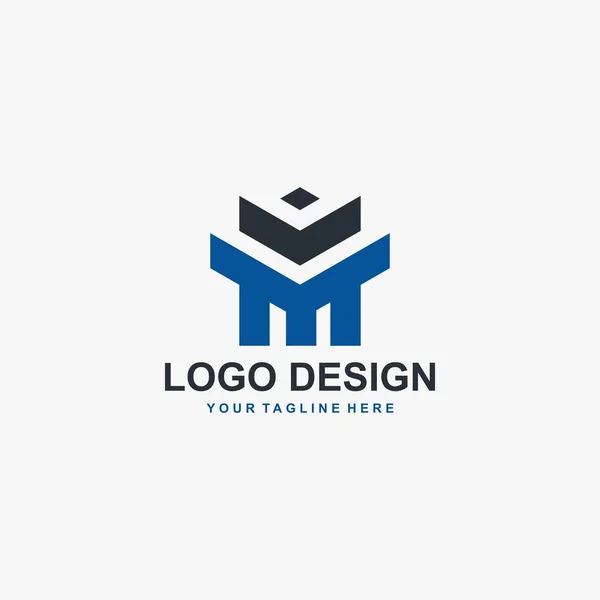 Lettre Logo Design Modèle Signe Vecteur Conception Illustration Texte Texte — Image vectorielle