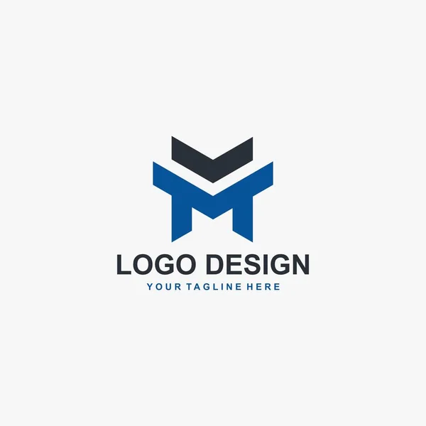 Harfi Logo Tasarımı Işareti Şablonu Metni Tasarım Vektörü Bir Şirket — Stok Vektör
