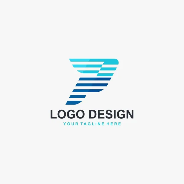 Brev Logotyp Design Vektor Monogram Typ Illustration Koncept Logotyp Design — Stock vektor
