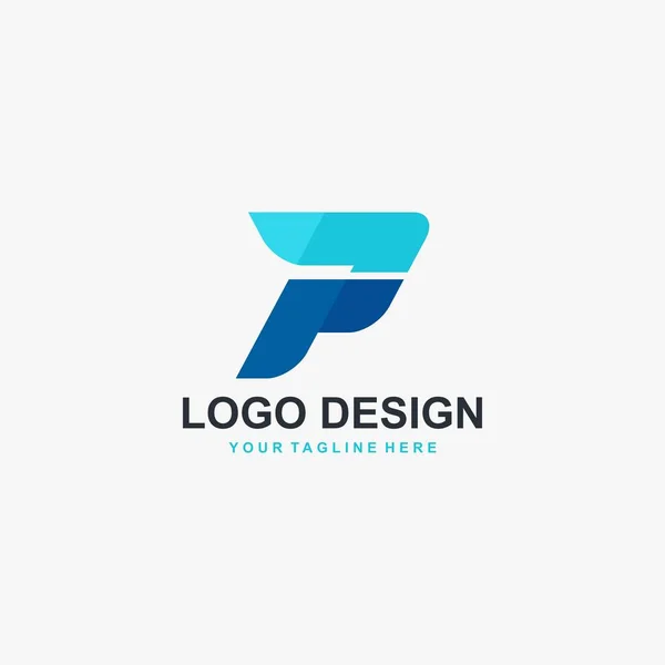 Carta Vetor Design Logotipo Monograma Tipo Logotipo Conceito Ilustração Design —  Vetores de Stock