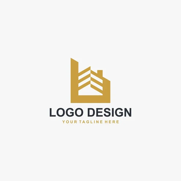 Carta Vetor Design Logotipo Home Assine Casa Logotipo Ilustração Design — Vetor de Stock