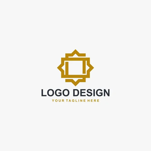 Diseño Del Logotipo Del Ornamento Islámico Ilustración Vectorial Plantilla Árabe — Vector de stock