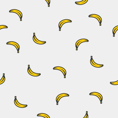 Muz desenli vektör tasarımı. Doku doğal tasarım.