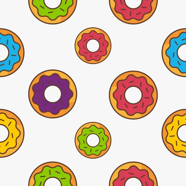 Vector Diseño Patrones Comida Rápida Donut Kebab Queso Galletas Perrito — Archivo Imágenes Vectoriales