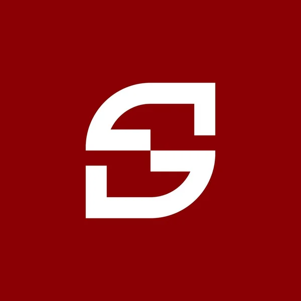 S字ロゴデザインベクター モノグラムSのロゴタイプ — ストックベクタ