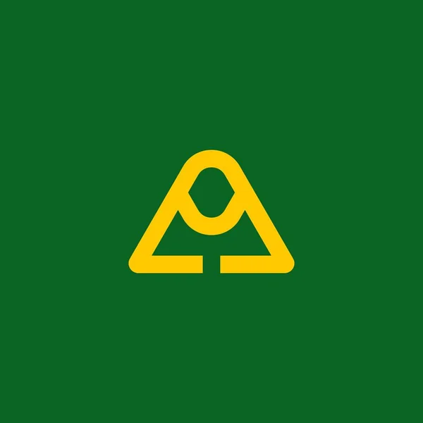 Triangle Abstrait Logo Design Vecteur — Image vectorielle