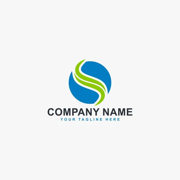 Douleur Logo Design Vecteur Lettre Signe Circulaire Logo Illustration Soins — Image vectorielle