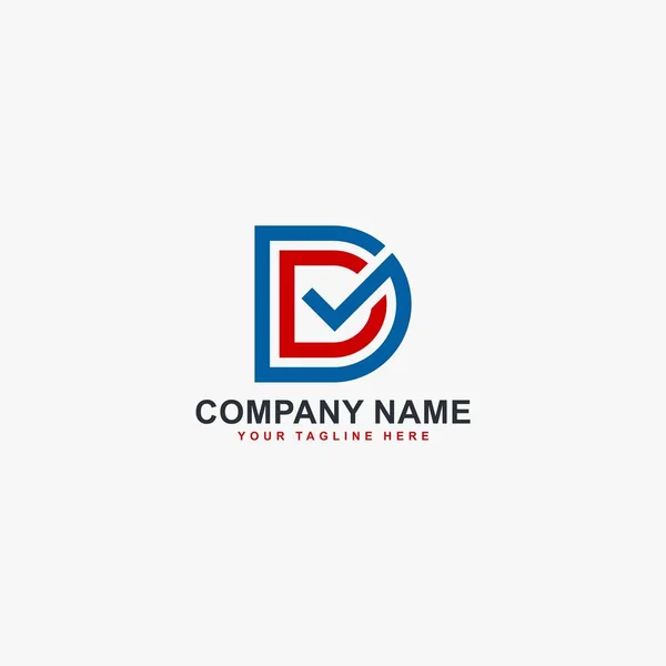 Kontrol Listesi Logo Tasarım Vektörü Şaretli Resimleme Sembolü Doğru Çizgi — Stok Vektör