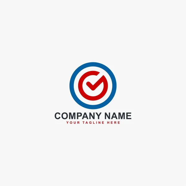Kontrol Listesi Logo Tasarım Vektörü Şaretli Resimleme Sembolü Doğru Çizgi — Stok Vektör