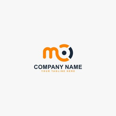 Harf MO logo tasarım vektörü. Monogram M çizim tasarımı. Teknoloji harf vektör simgesi,