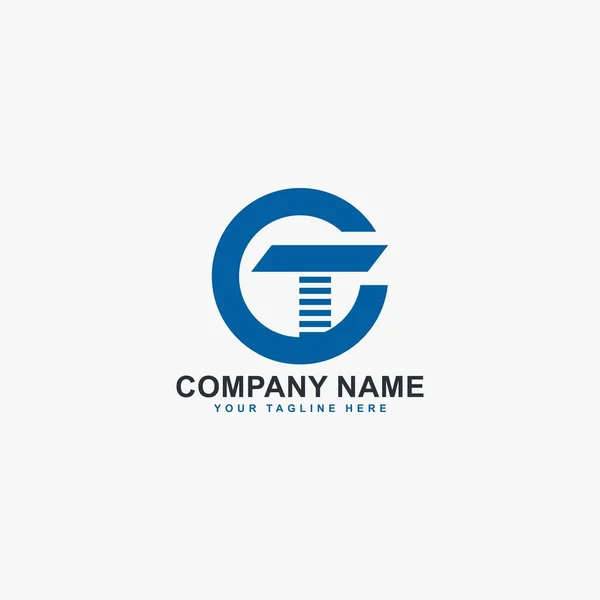 Vettore Progettazione Logo Servizi Ferroviari Astratto Monogramma Lettera Segno Simbolo — Vettoriale Stock