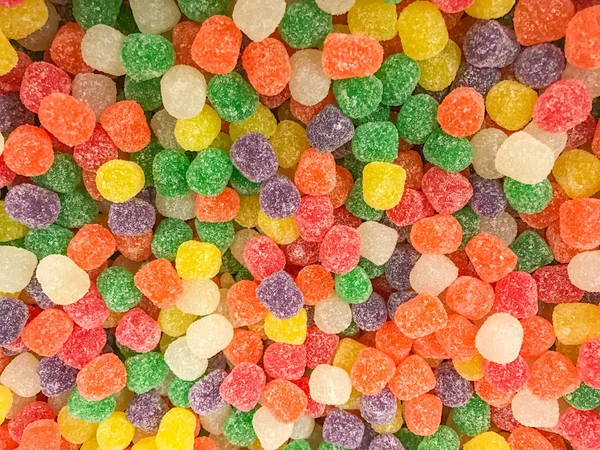 Çeşitli çok renkli sakız damla yakın çekim.