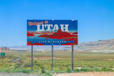 Utah işareti Hoşgeldiniz. 