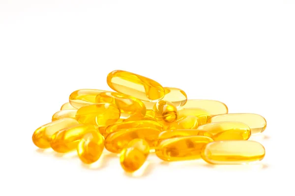Vitamina y suplemento, aceite de pescado — Foto de Stock