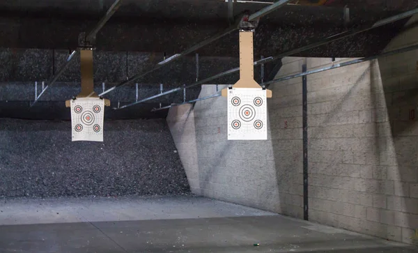 Target rows at a shooting range. — Stock Photo, Image