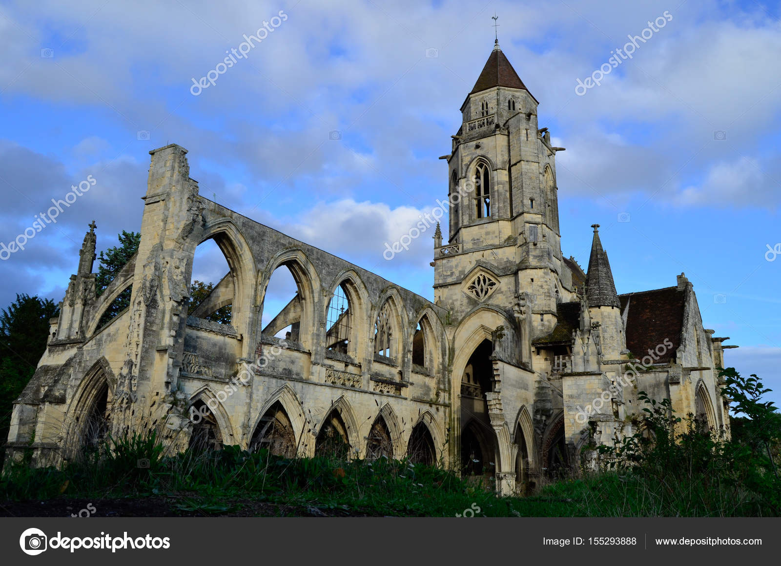 Saint Etienne Le Vieux Church Of Caen Normandy France Stock Photo Image By C Zardoz151