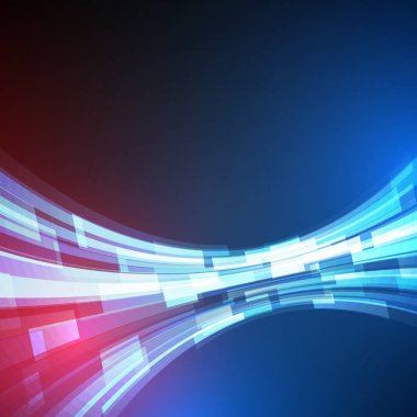 Techno geometrik vektör daire Modern bilimin arka plan